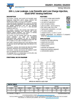 DG2503DB-T2-GE1 Datasheet PDF Vishay Semiconductors