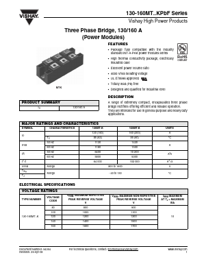 130MT140KPBF Datasheet PDF Vishay Semiconductors