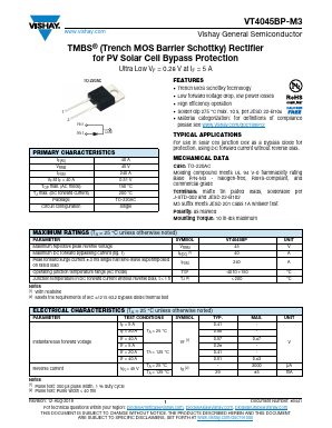 VT4045BP-M3/4W Datasheet PDF Vishay Semiconductors