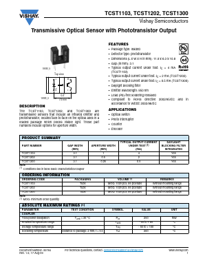 TCPT1200_ Datasheet PDF Vishay Semiconductors