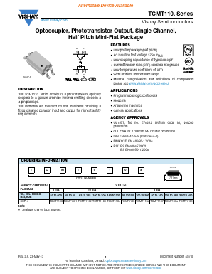 TCMT1105 Datasheet PDF Vishay Semiconductors