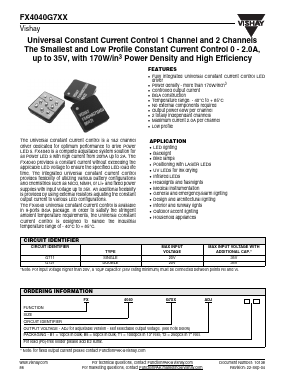 FX4040G711ADJB1 Datasheet PDF Vishay Semiconductors