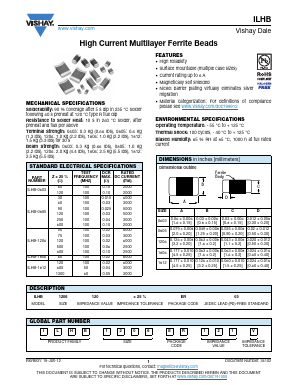 ILHB-1812 Datasheet PDF Vishay Semiconductors