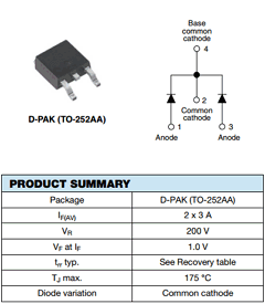 MURD620CTPBF Datasheet PDF Vishay Semiconductors