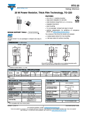 RTO020F48R70JTE3 Datasheet PDF Vishay Semiconductors