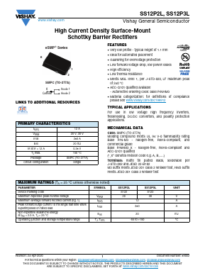 SS12P2LHM3_A/I Datasheet PDF Vishay Semiconductors