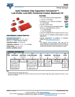592D337X9004C4T20H Datasheet PDF Vishay Semiconductors