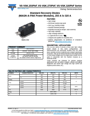 VSKE270-08 Datasheet PDF Vishay Semiconductors