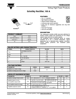 100BGQ030 Datasheet PDF Vishay Semiconductors