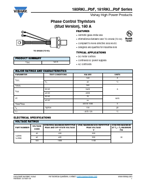 180RKI100PBF Datasheet PDF Vishay Semiconductors