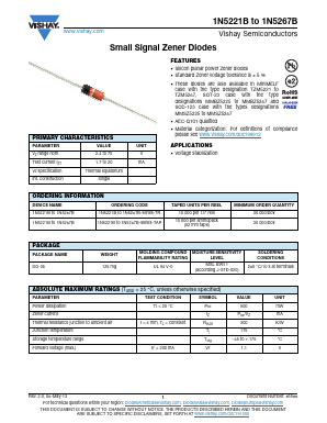 1N5246BTAP Datasheet PDF Vishay Semiconductors