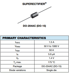 1N5391GP Datasheet PDF Vishay Semiconductors