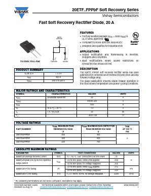 20ETF06FPPBF Datasheet PDF Vishay Semiconductors