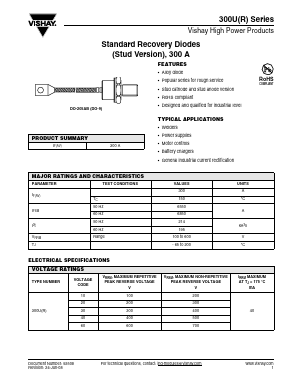 300U10 Datasheet PDF Vishay Semiconductors