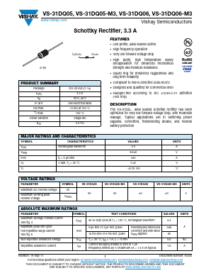 VS-31DQ06-M3 Datasheet PDF Vishay Semiconductors