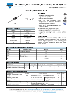 31DQ04TR-M3 Datasheet PDF Vishay Semiconductors
