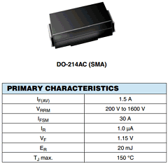 BYG10G-E3 Datasheet PDF Vishay Semiconductors
