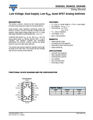 DG9425 Datasheet PDF Vishay Semiconductors