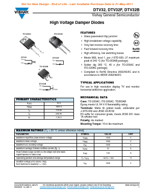 DTV32-E3 Datasheet PDF Vishay Semiconductors