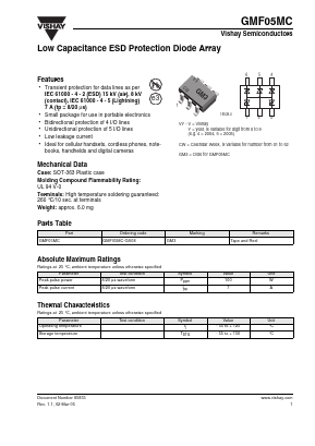 GMF05MC Datasheet PDF Vishay Semiconductors