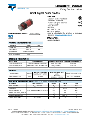 TZQ5246B Datasheet PDF Vishay Semiconductors