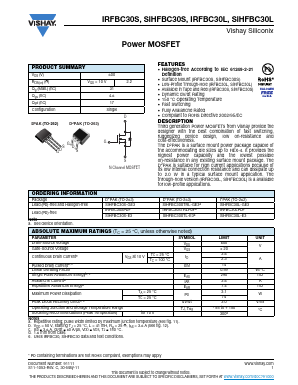 SIHFBC30S Datasheet PDF Vishay Semiconductors