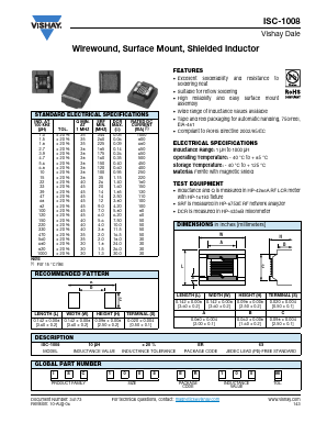 ISC-1008 Datasheet PDF Vishay Semiconductors
