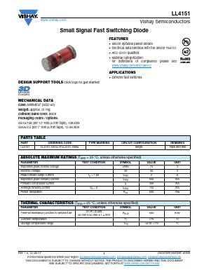 LL4151 Datasheet PDF Vishay Semiconductors