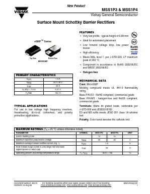 MSS1P4 Datasheet PDF Vishay Semiconductors
