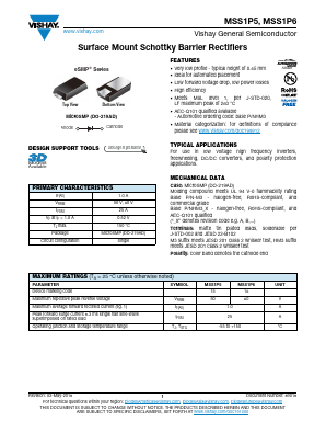 MSS1P5 Datasheet PDF Vishay Semiconductors