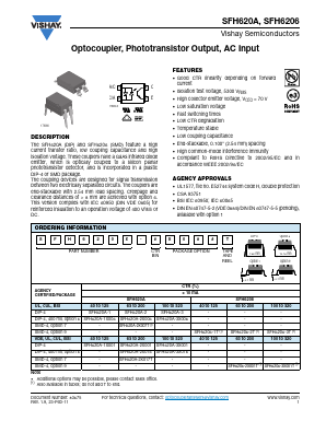SFH620A-1X006 Datasheet PDF Vishay Semiconductors