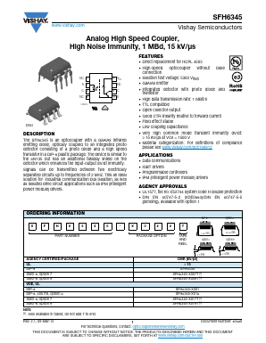 SFH6345-X007T Datasheet PDF Vishay Semiconductors