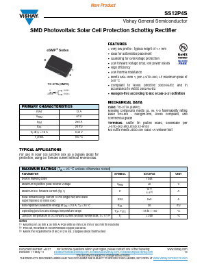 SS12P4S-M3/86A Datasheet PDF Vishay Semiconductors