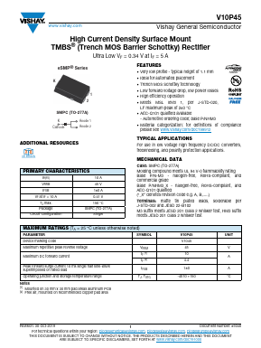 V10P45-M3 Datasheet PDF Vishay Semiconductors