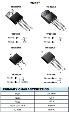 VF20100C-E3-4W Datasheet PDF Vishay Semiconductors