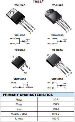 VF20100SG-E3/4W Datasheet PDF Vishay Semiconductors