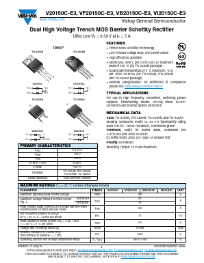 VF20150C-E3-4W Datasheet PDF Vishay Semiconductors
