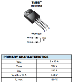 VF20100C-M3-4W Datasheet PDF Vishay Semiconductors