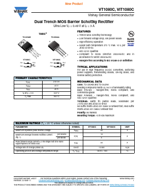 VIT1080C-M3-4W Datasheet PDF Vishay Semiconductors