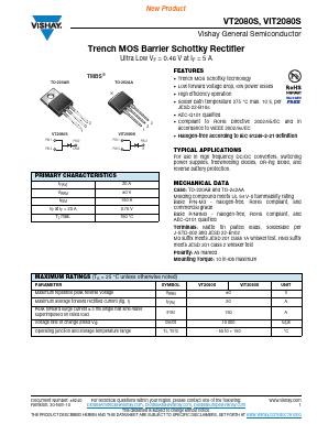 VT2080S Datasheet PDF Vishay Semiconductors