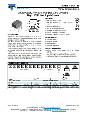VO4154H Datasheet PDF Vishay Semiconductors