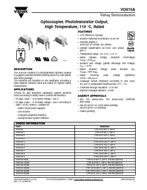 VO615A-4X006 Datasheet PDF Vishay Semiconductors