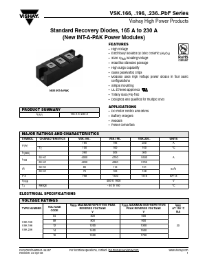 VSKE166 Datasheet PDF Vishay Semiconductors