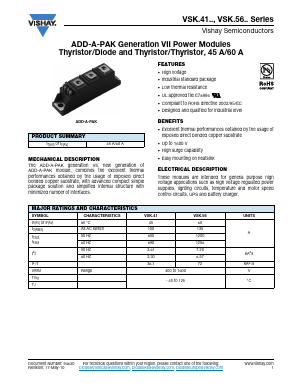 VSKH56 Datasheet PDF Vishay Semiconductors