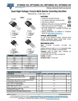 VIT3060C-E3/4W Datasheet PDF Vishay Semiconductors