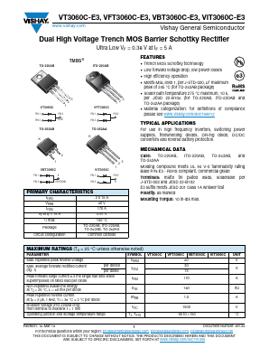 VIT3060C-E3/4W Datasheet PDF Vishay Semiconductors