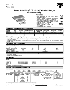 WSL1506E Datasheet PDF Vishay Semiconductors