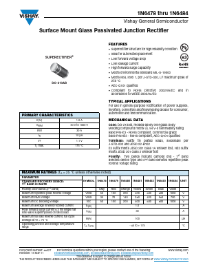 1N6478HE3/96 Datasheet PDF Vishay Semiconductors