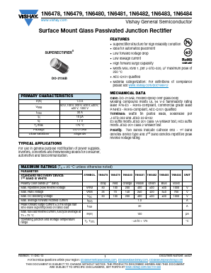 1N6478 Datasheet PDF Vishay Semiconductors