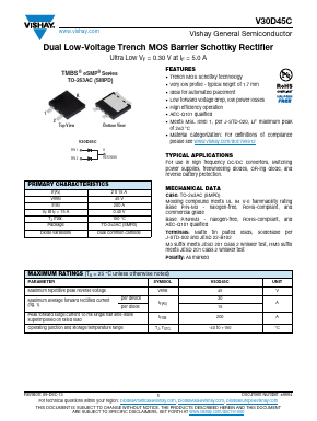 V30D45CHM3/I Datasheet PDF Vishay Semiconductors